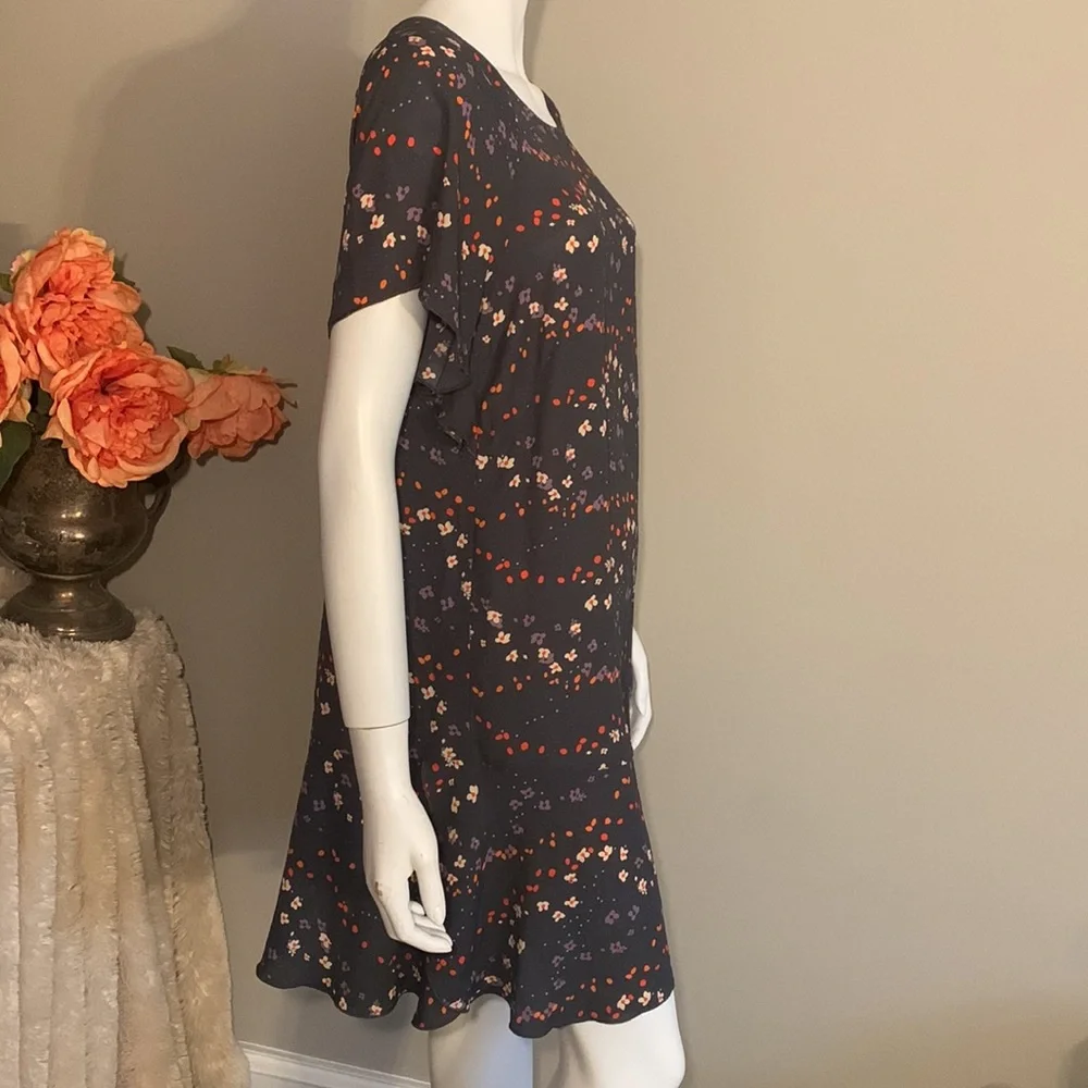 Cabi #3828 Muse Floral flutter sleeve dress XS - Picture 9 of 12